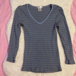 Light blue striped Fitted Old Navy Y2K Top